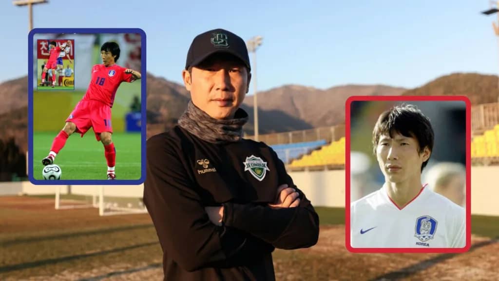 HLV Kim Sang Sik từng là cầu thủ nổi tiếng trong thành phần tuyển Hàn Quốc tham gia Fifa World Cup 2002.