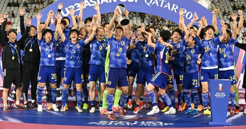 Chung kết U23 châu Á - Nhật Bản lên ngôi vô địch lần thứ hai sau năm 2016 cũng được tổ chức tại Qatar (Ảnh: AFC News)